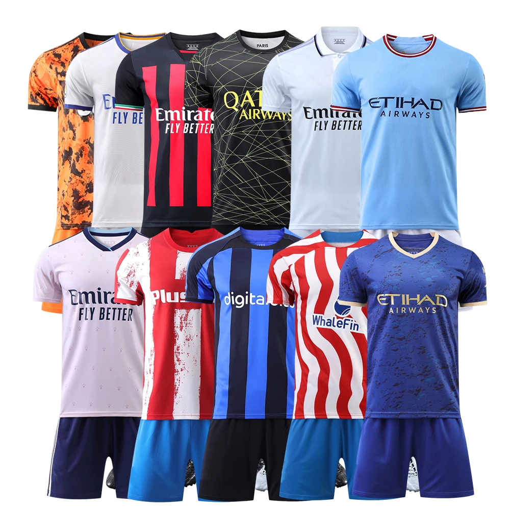 

Wholesale Sublimation Football Uniform Custom Breathable quick-drying and skin-friendly Polyester Soccer Uniform Jersey