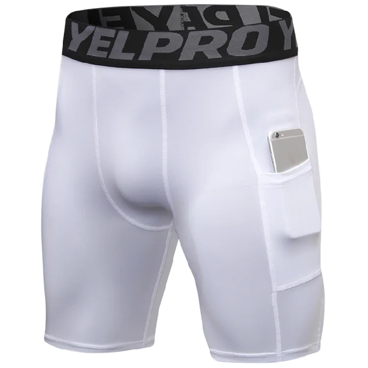 

2021 new fashion gym shorts men Hot Selling Custom Logo Tight Running Gym Compression men's shorts