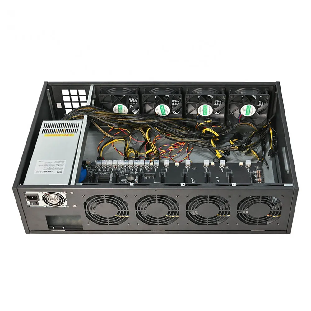 

Server Chassis Machine 4u Rackmount Case Foldable Case Silent Gpu Server High Efficiency Gpu Chassis 8 Graphic Card