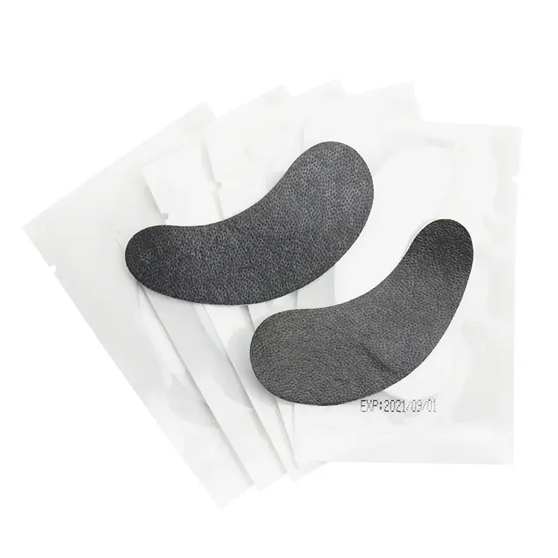 Lint Free Black Eye Pads Protect UV Light Eyelash Patch for UV LED Lash Extension