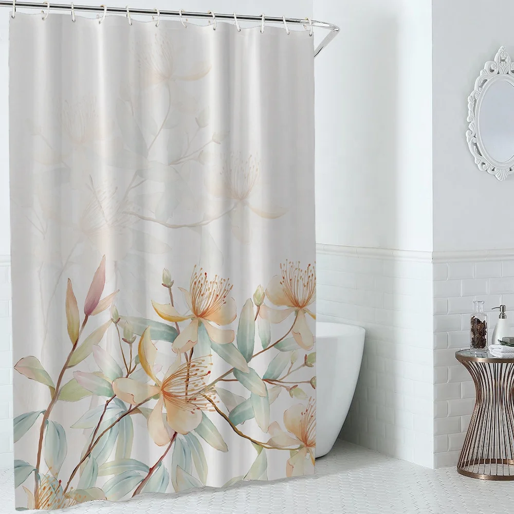 

i@home 72X72 inch flower polyester fabric waterproof shower curtains for bathroom, Picture