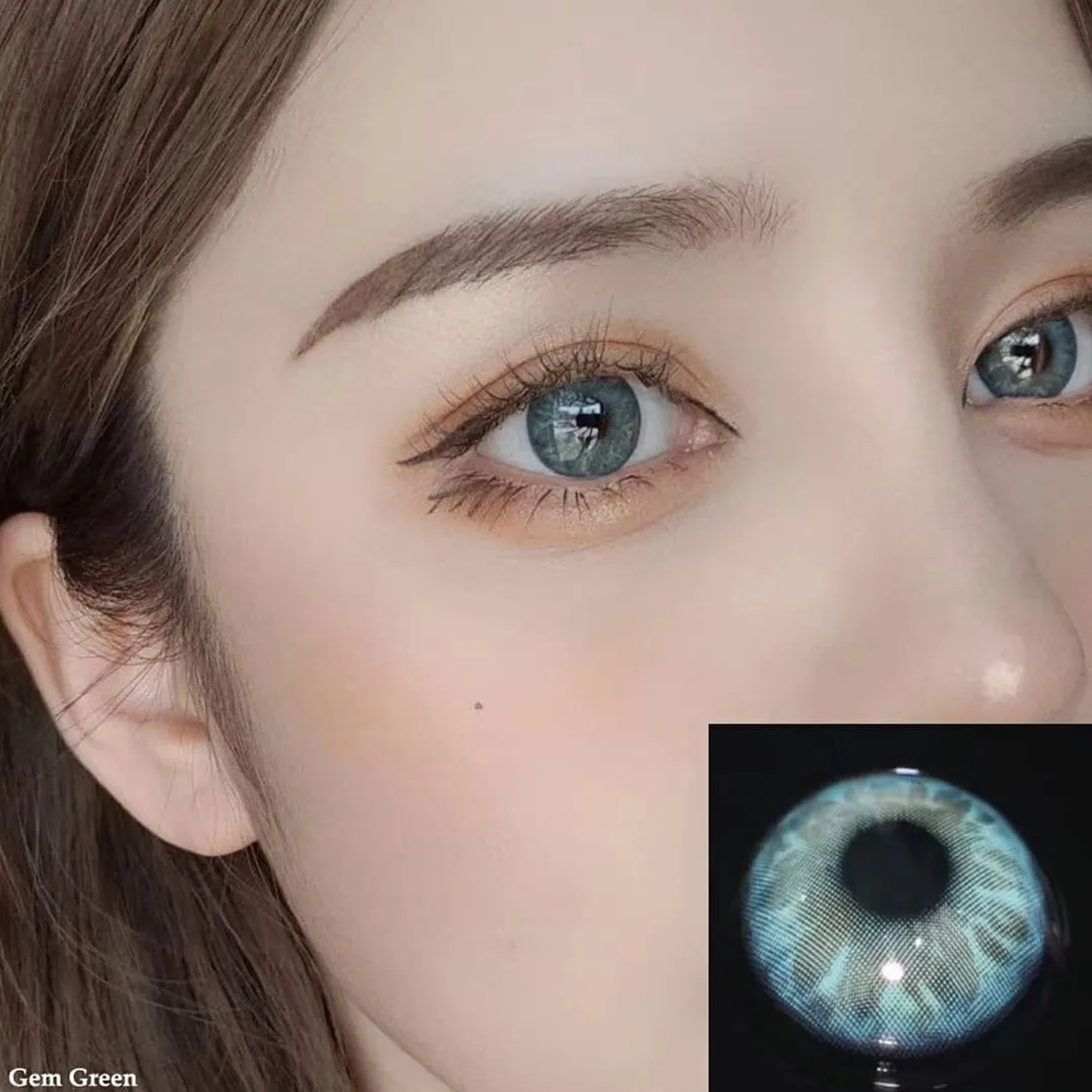 

New Arrival Gem Green lens cosmetic contact lenses wholesale colors fascinating color contact lenses