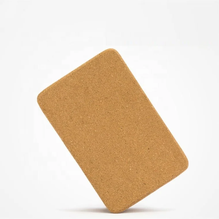 

Natural Cork Block 3*6*9 inch High Density yoga brick, Wood color
