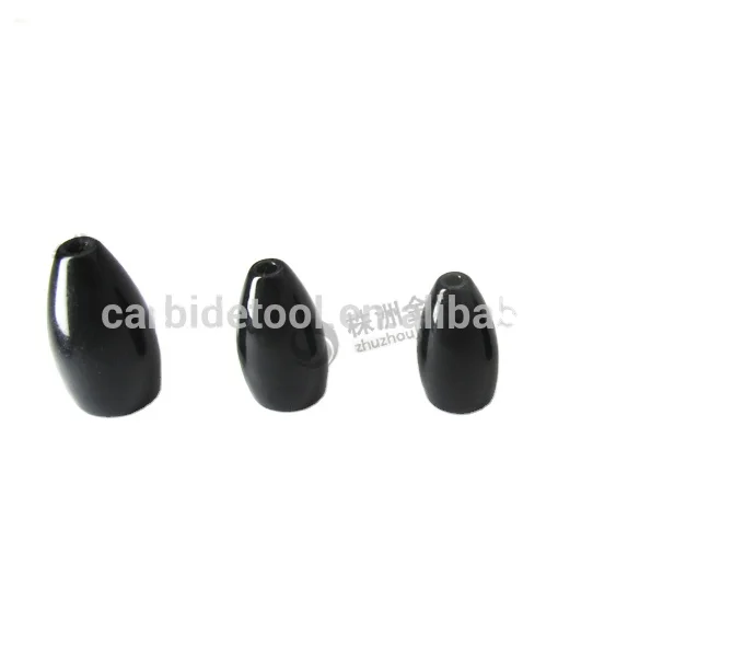 

1/2 OZ Carbide Fishing Sinkers With Paint Black color, Siliver;black