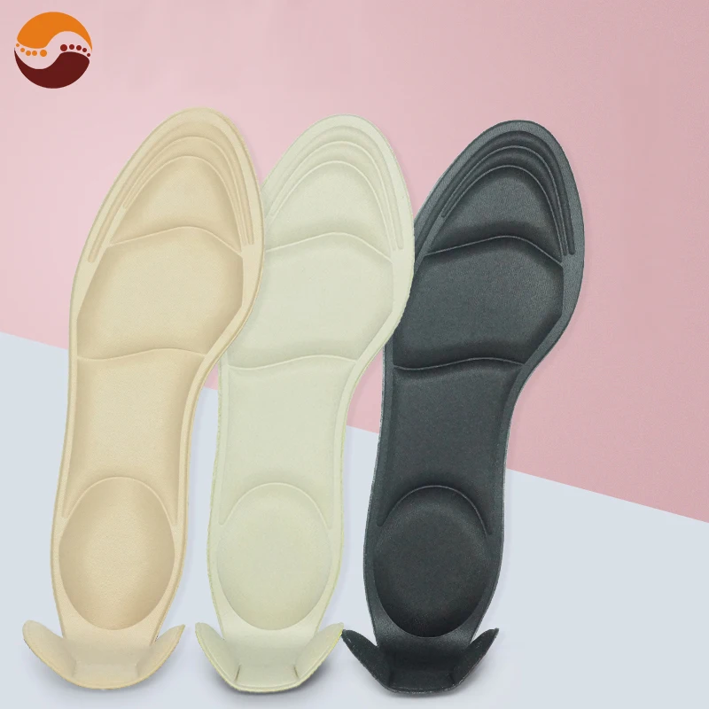 

7D Super Women Massage Sponge Insole With Back Heel Sticker For High Heel Shoes