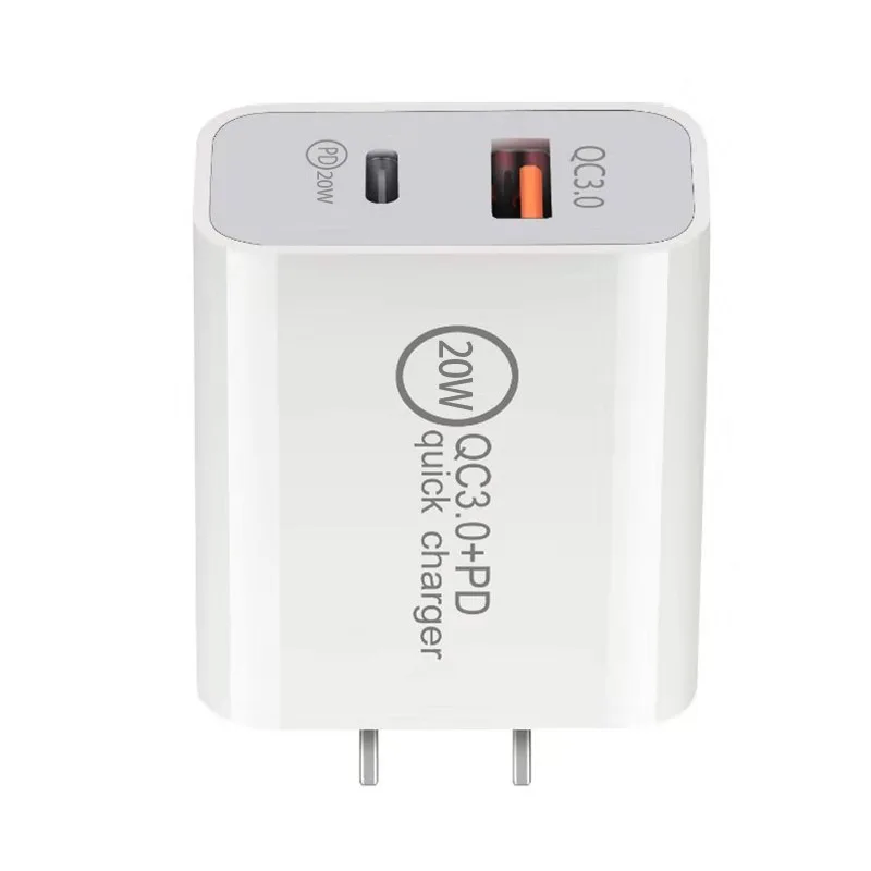 

20W 18W USB Charger Quick Charge 4.0 PD 3.0 Fast Charger Adapter Supercharger For iPhone 12 pro max mini 11 X XR XS 8 Xiaomi, White
