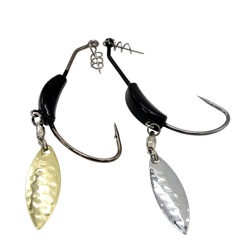 

Metal Bladed Swimbait Offset Vibe Blade Jigging Hook