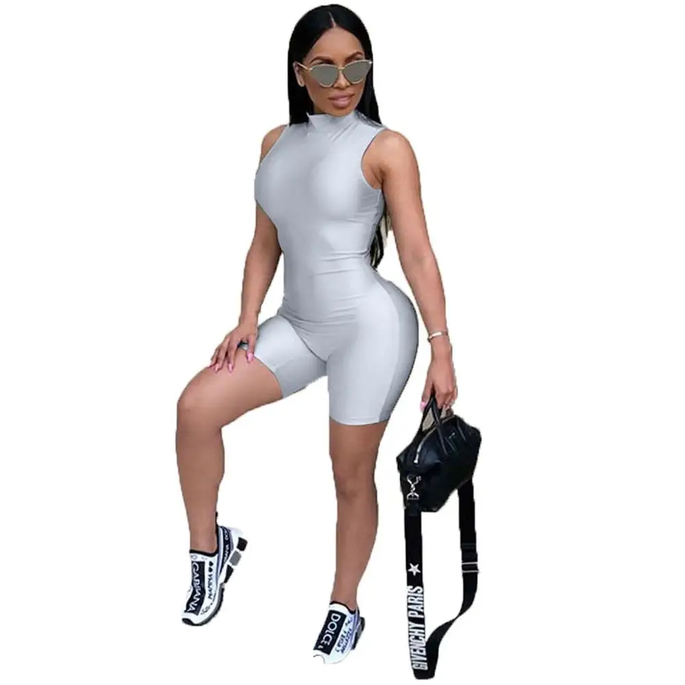 

20205-MX68 2020 newest summer sleeveless women short one piece jumpsuit