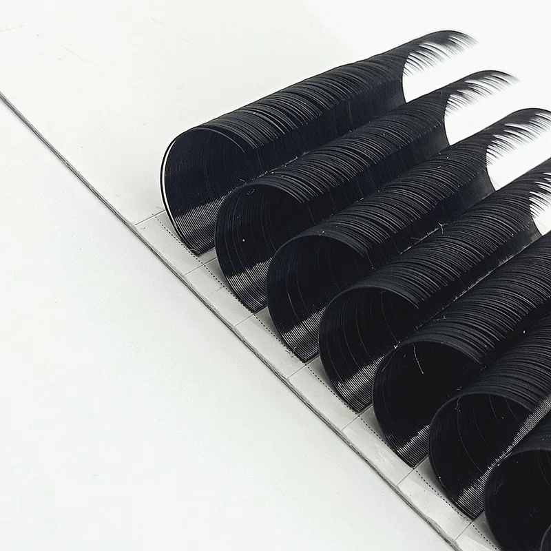 

New soft mink volume eyelash extension in bulk private label classic eyelash extension synthetic fiber lash extensions, Black