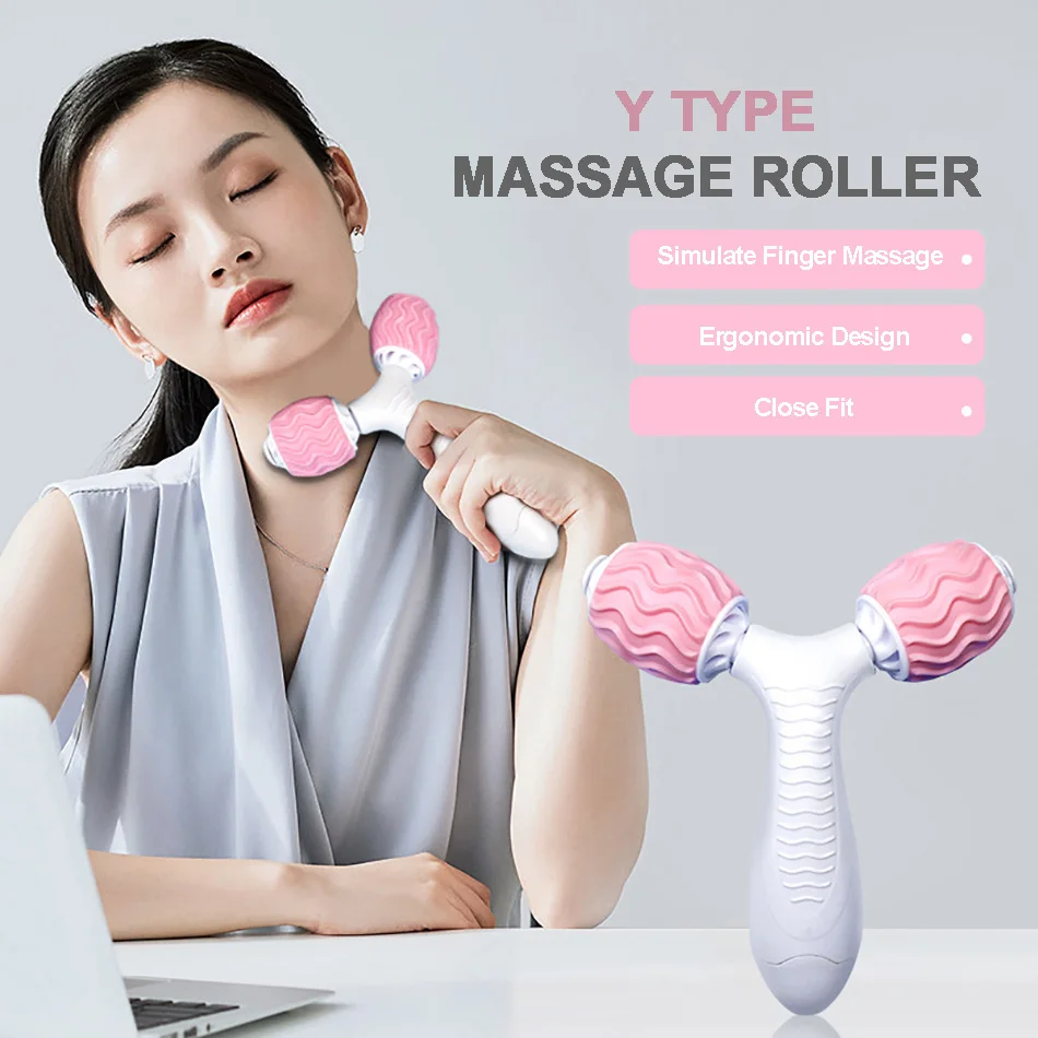 

Yoga Massage Roller Trigger Point Massage Rollers for Arm Leg Neck Muscle Tissue for Fitness Gym Pilates Sports Accesories, 9 color