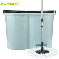 

360 Rotating Microfiber Spinning Magic Easy Floor Mop With Bucket