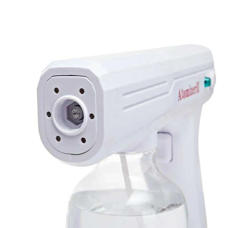 

In stock newest cheap price Portable uv sterilizer machine wireless mini Nano Spray Gun spray gun desinfection, White