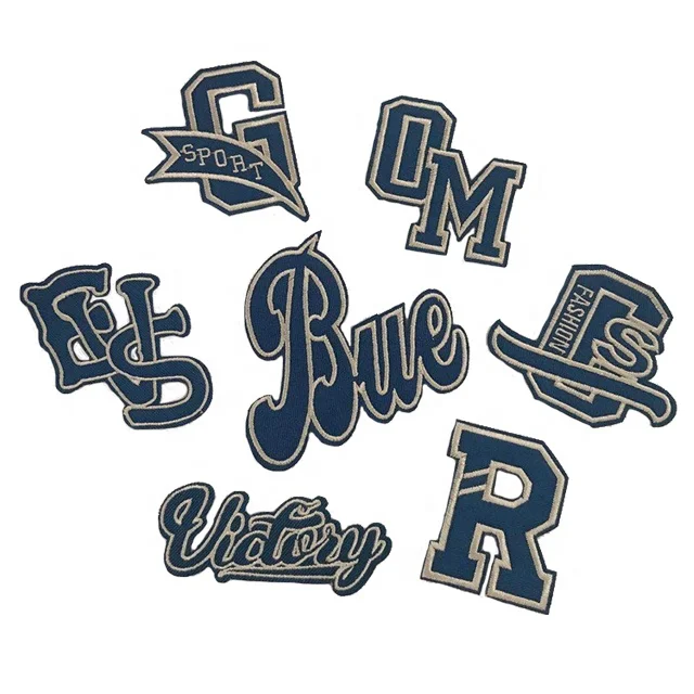 

Custom cool letters embroidered patch paste shoes, clothing and bag decoration fashion go with everything, Pictures show or customized