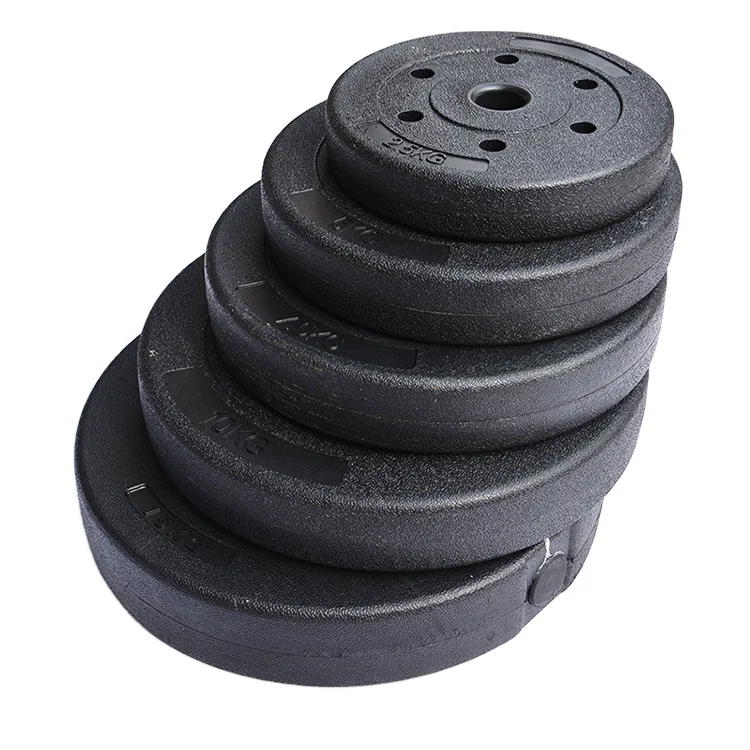 

new arrival 2021 hot selling rubber barbell plates gym weight plate barbell standard barbell plates, Black