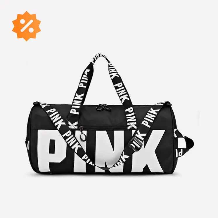 

Best Price Duffle Love Pink Luggage Bags Women, Black