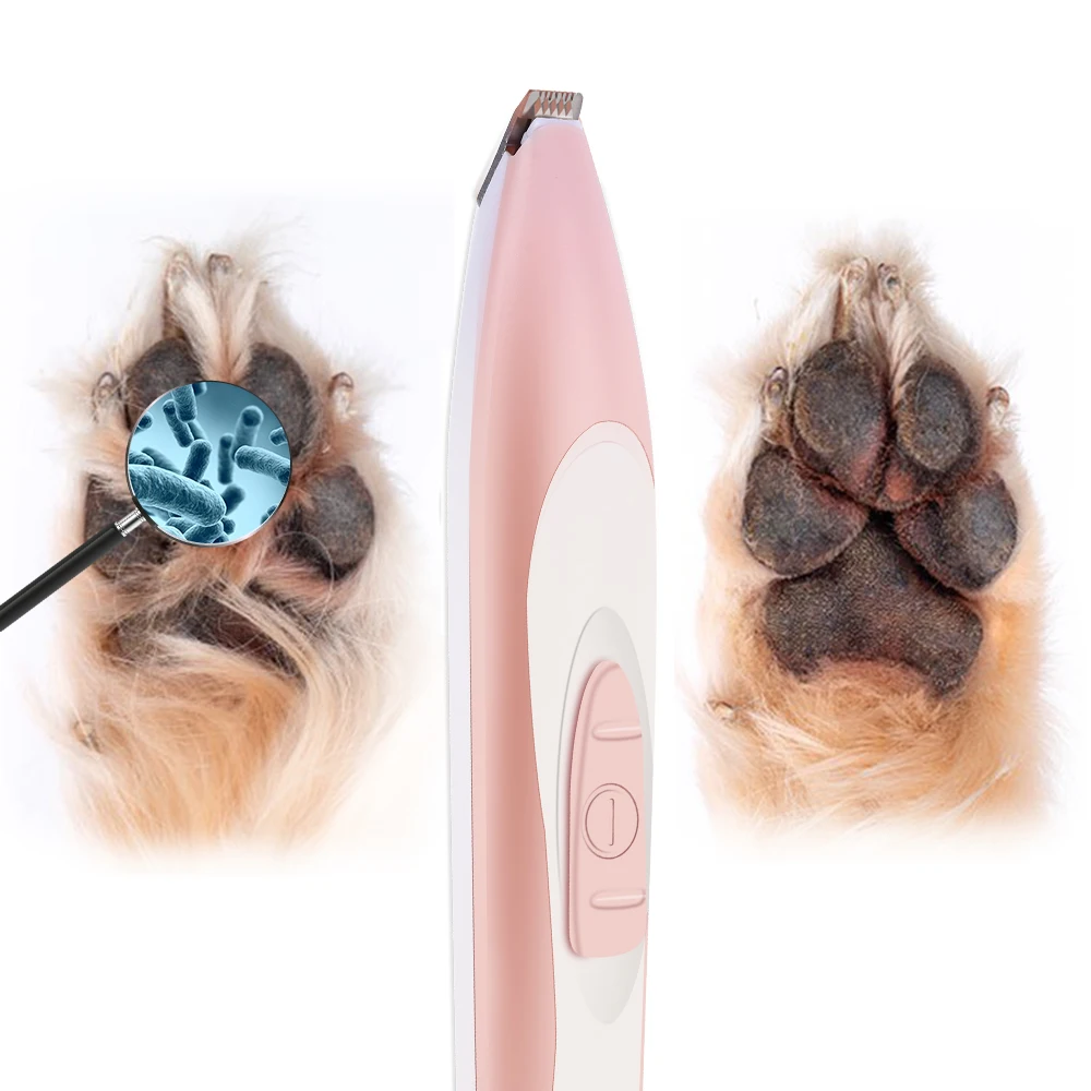 

Pet Clipp er Cat Paw Dog Grooming Hair Trimmer Tool Electrical USB Charging Hair Shaver, As picture or custom color