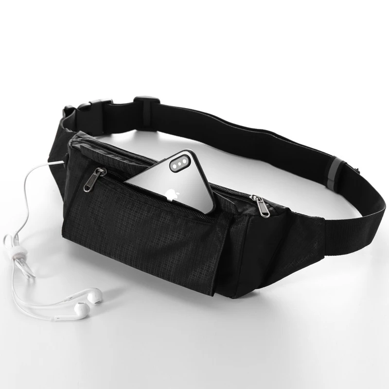 

2021 fashion large high quality retro gym exercise sport travel men's wallet belt fanny pack bumbag waist bags for men