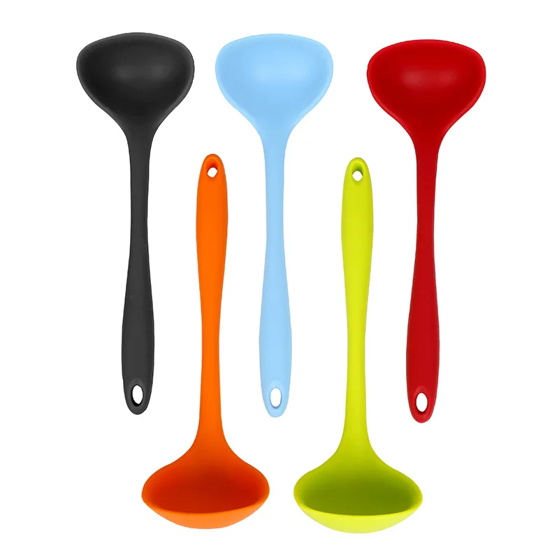 

Soup Spoon Silicone Spoon Household Heat Resistant Children Soup Mini Spoon