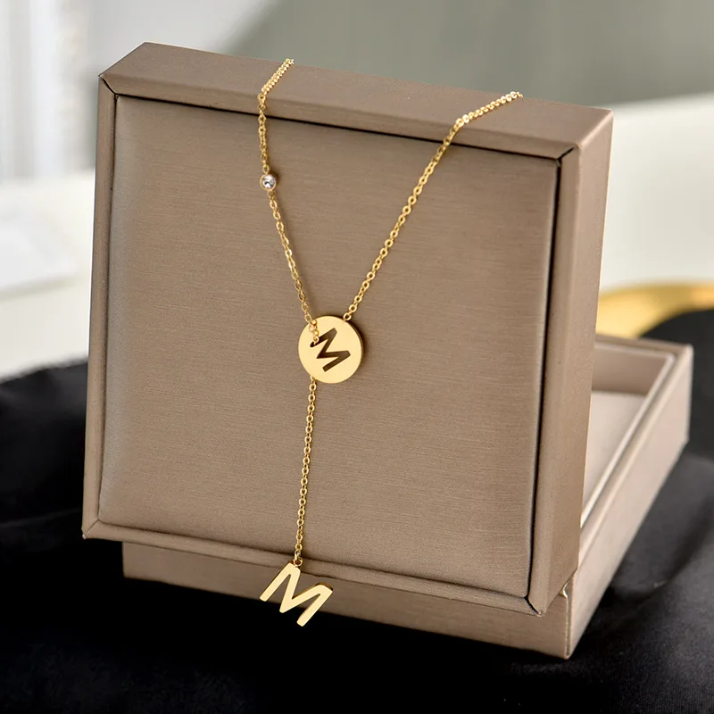 

SHIHAN 735 New Stainless Steel Pendant coin necklace 316L Titanium steel necklaces