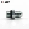 6400-06-06 3/8 JIC Male x 3/8 SAE/ORB Male Carbon Stainless Steel Hydraulic Adapter Fitting