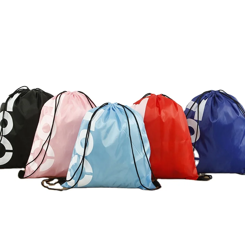 

Factory Direct Supply Logo Custom White Pouch String Bag Bunny Drawstring Backpack