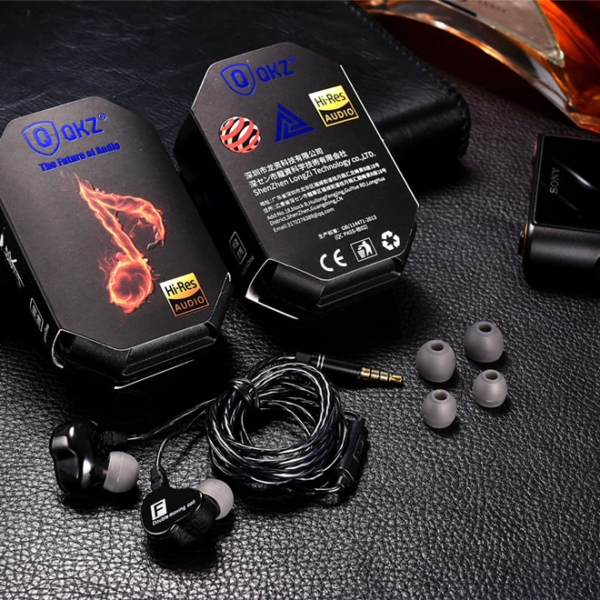 Original QKZ CK9  microphone dual Bass Earphone  Subwoofer Best Pc Gamer Eletronic Cell Phone fone de ouvido