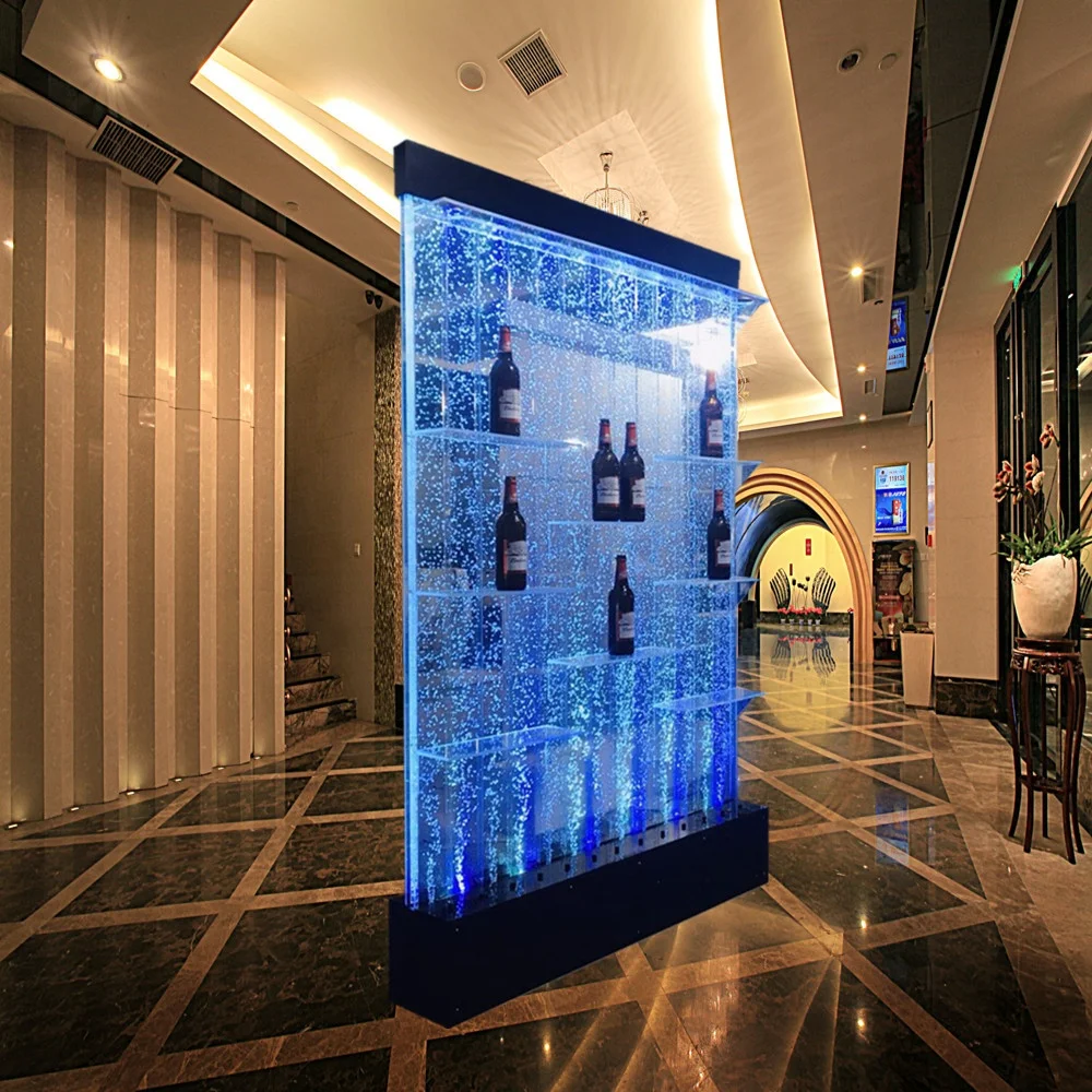 
Customized water features RGB acrylic shelf liquor display  (60284122825)