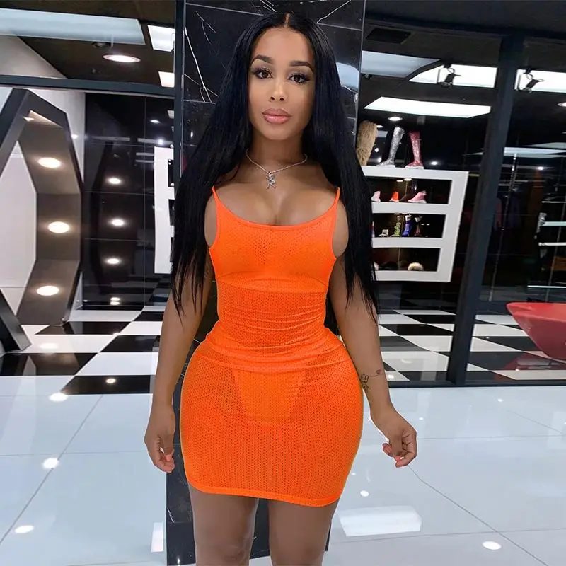 

Casual dresses 2021 spring women hot sale orange color summer, Black