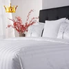 Luxury Designs Satin Stripe 100 Egyptian Cotton Single Bedding Linen Sheet Set White Bed Sheets Hotel