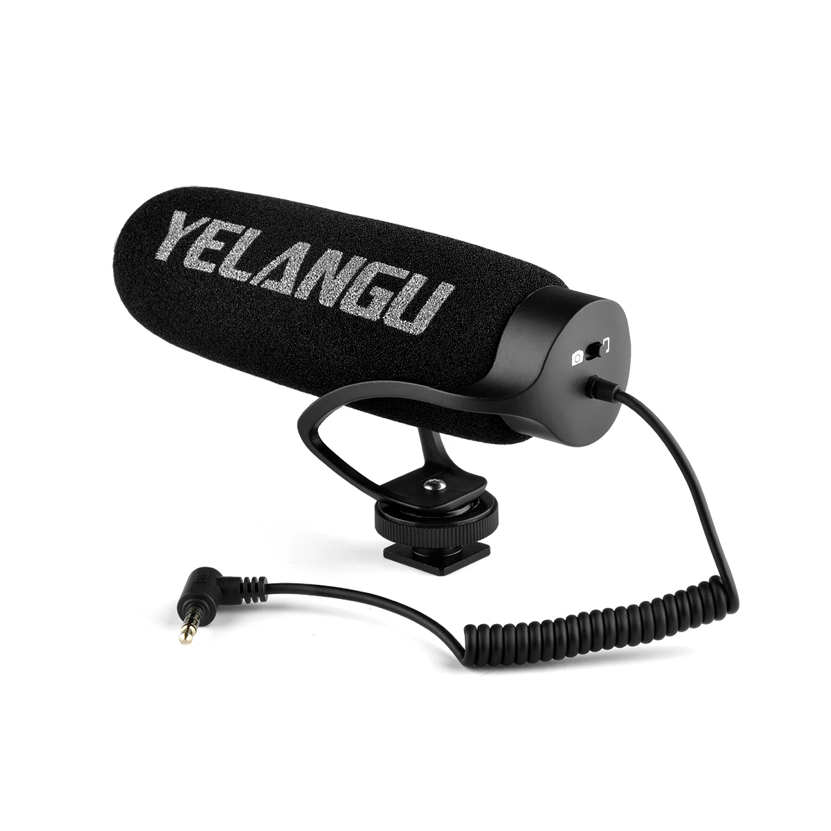 

YELANGU Recording Mic Microphone Wired Anti-noise Microphone for Cameras and Smartphones