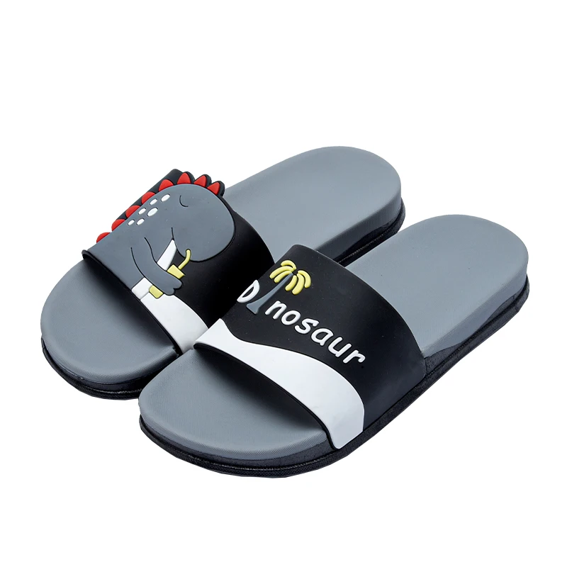 

Wholesale high quality Custom Printing Logo Pattern Black Plain Men's PVC Sandals Slides Slippers