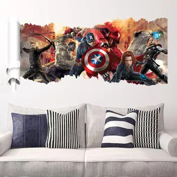 Cartoon Nursery Wall Sticker Marvel S Avengers Wall Sticker For Kids Room Decoration Buy Room Decor 3d Wall Stickers Kids 3d Wall Stickers Kids Room