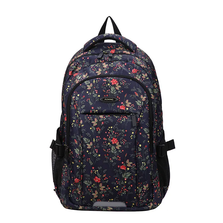 

2021 Aoking Hot Selling Stylish Laptop Backpacks For Girls China Wholesale Nylon High Quality Schoolbag New Color Mochilas