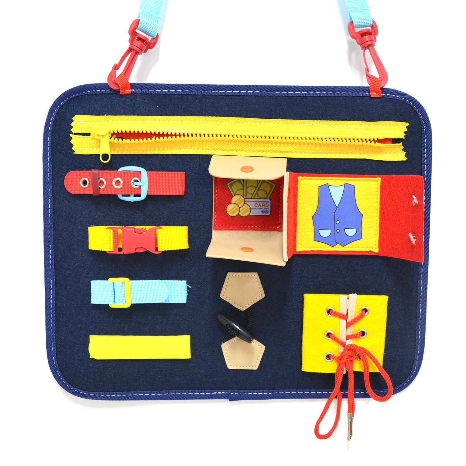 Educational Toys Busy Board For Toddlers,Montessori Basic Skills