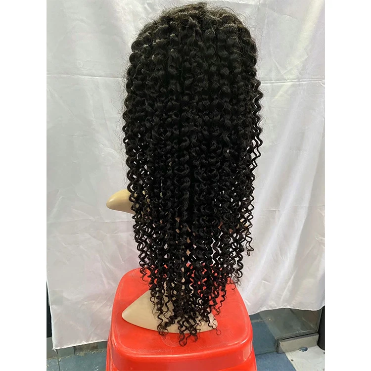 

4*4 deep wave Jerry curly lace 12 inch human hair frontal wigs