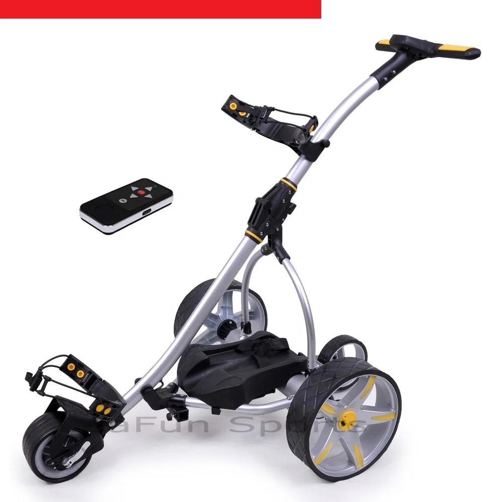 

2022 Brand New Remote Control Golf Trolley With 36 Holes Battery ,LCD Digital Handle ,400W High Power Motors With EZ Fold