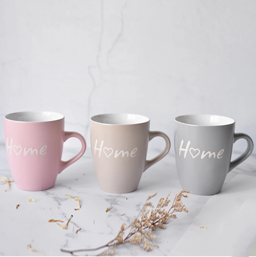 

Wholesale personalized multicolour tea cup custom silk printing coffee cup ceramic mug, Custom color