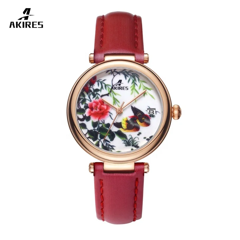 

AKIRES MIYOTA 9015 Movement Automatic Personal Design Mechanical Watch for Women Stainless Steel Ladies Watches Women Round 3ATM