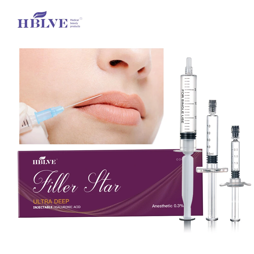 

HBLVE crosslinked korea hyaluronate acid injection breast lips augmentation dermal fillers