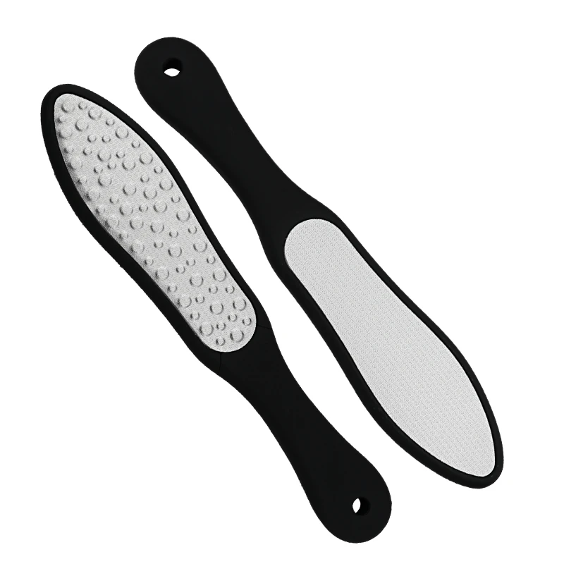 

Premium Double Side Stainless Steel Pedicure Foot File Callus Dead Skin Remover Foot Care Exfoliating Tool, Black