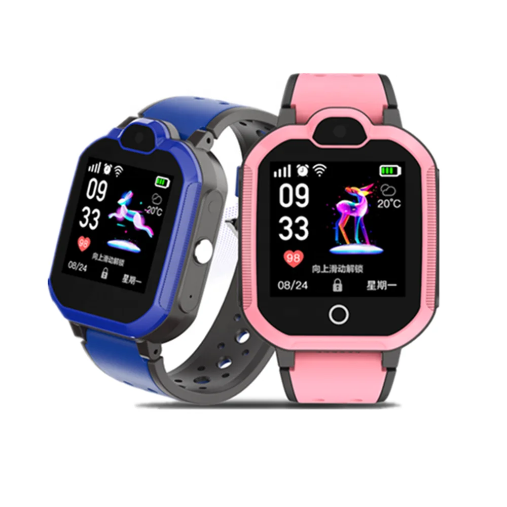 SOS Kids Anti-lost Alarm Clock Remote Monitor Smartwatch Mobile Phone Watch 4G Smart Watch Android SIM Card