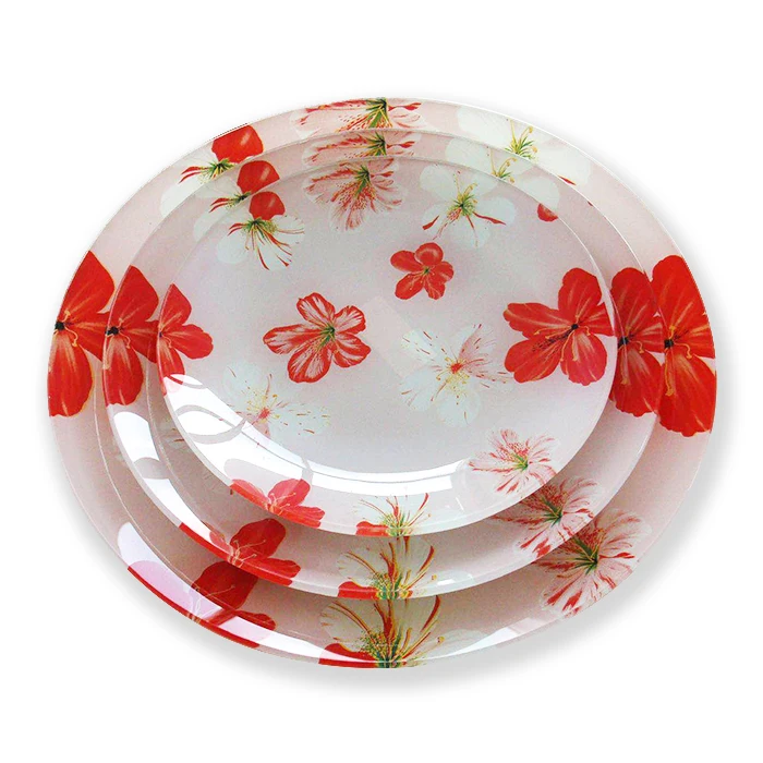 tempered glass tray dishes glass sets