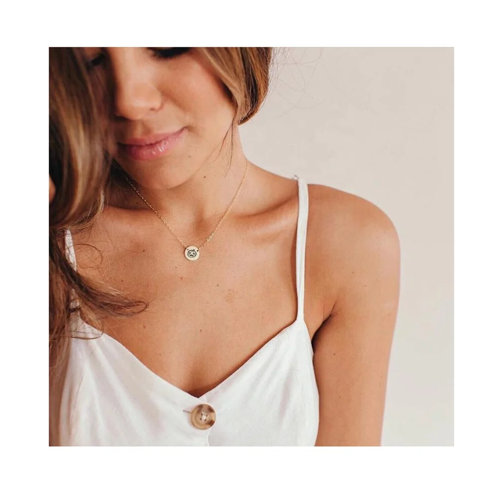 

Necklaces Trending Cheap Stainless Steel Gold Plated Hypoallergenic Skull Spider Ghost Necklace Chains for Jewelry Making