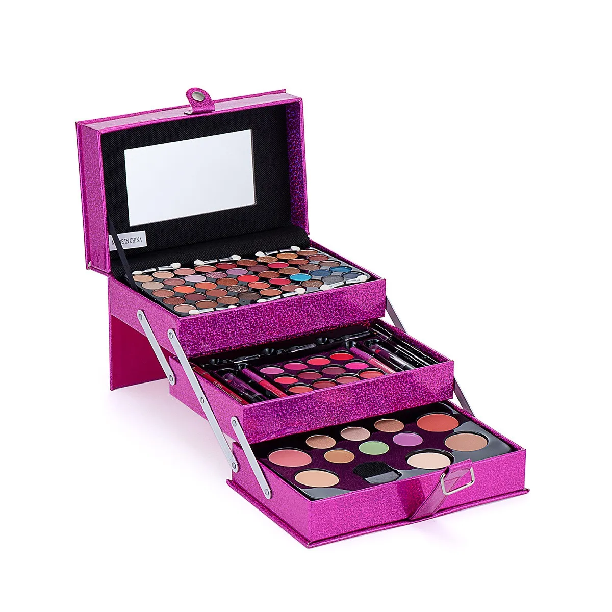 

Ready To Ship 68 colors professional cosmetics all in one Organic girl makeup kit full gift set box