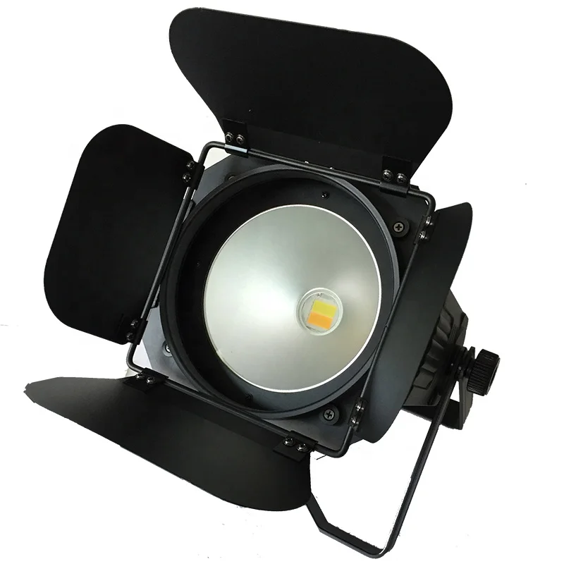 led 1*200W 2in1 warm white+cold white COB par64 can surface led stage light