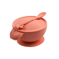 

Silicone Baby Bowl Spill Proof Feeding Bowl with Suction Cup Base