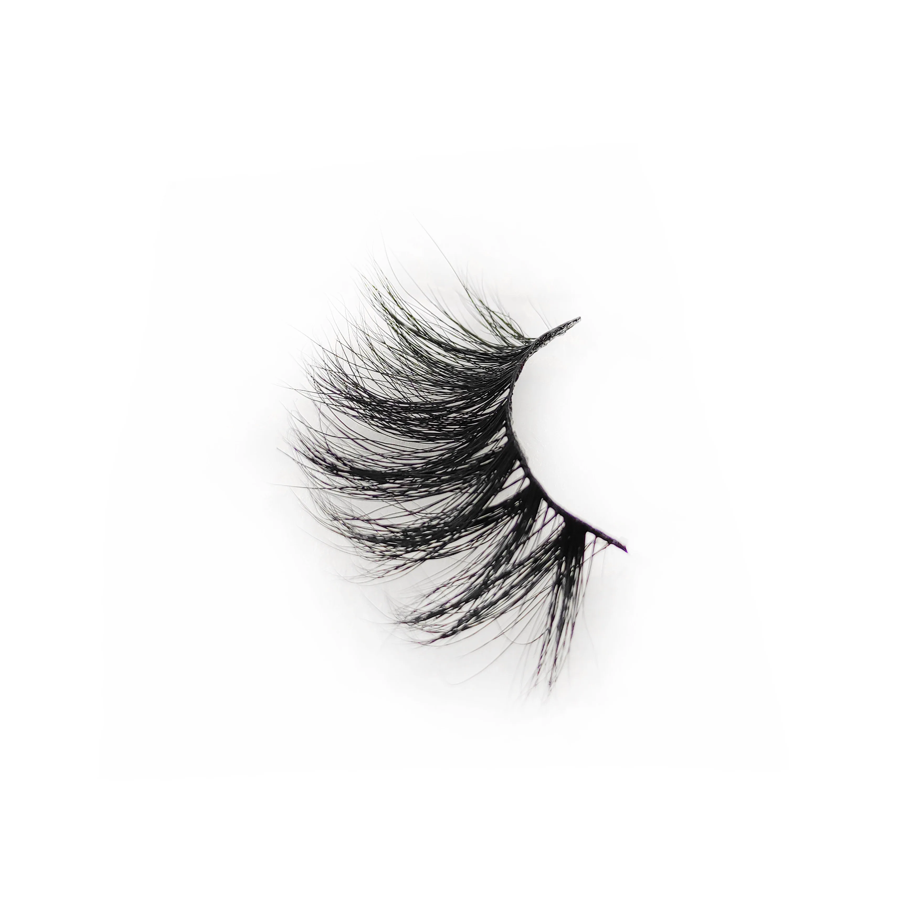 

Private Label Lashes Fluffy Cruelty Free 25mm Mink Lash Wispy Full Strip 5D Mink Eyelashes, Natural black