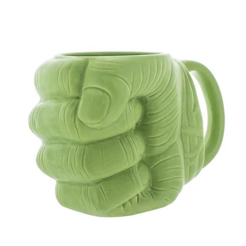 

Creative Marvel Hulk Green Fist Shaped 3D Ceramic Coffee Mug Cartoon Gifts Car Kids Water Cup Ceramic Mug