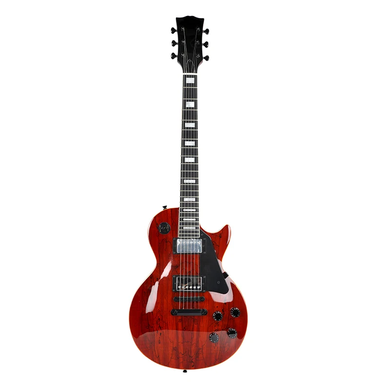 

LP Amazon Hot Selling Factory Wholesale Beginner Best Selling Low Price 6 String Electric Bass Cheap Customized Electric Guitar, Charm red