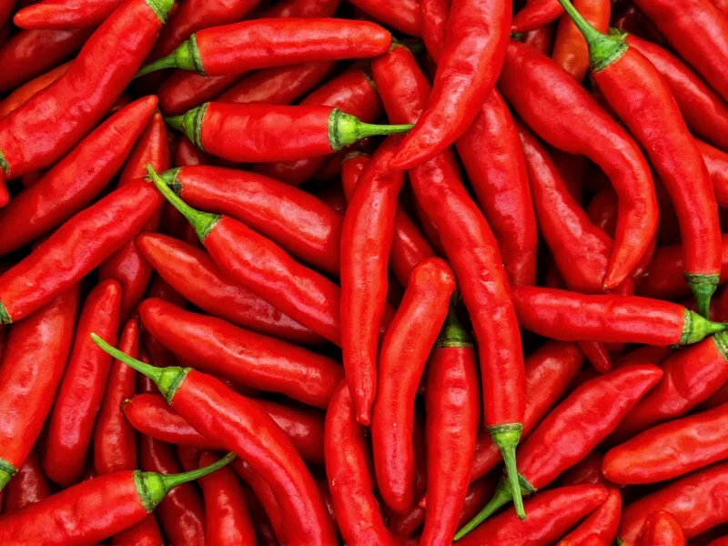Thai Chili Peppers Heat Level: 50,000-100,000 Scoville Units
